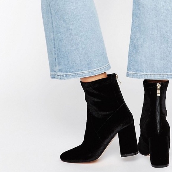 ASOS Shoes - ASOS Truffle Velvet Ankle Boot